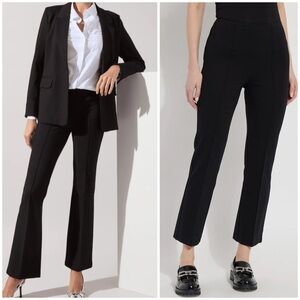 NWT Lysse Ankle Elysse Ponte Pant Seam Leg Black Stretch Sz XS
